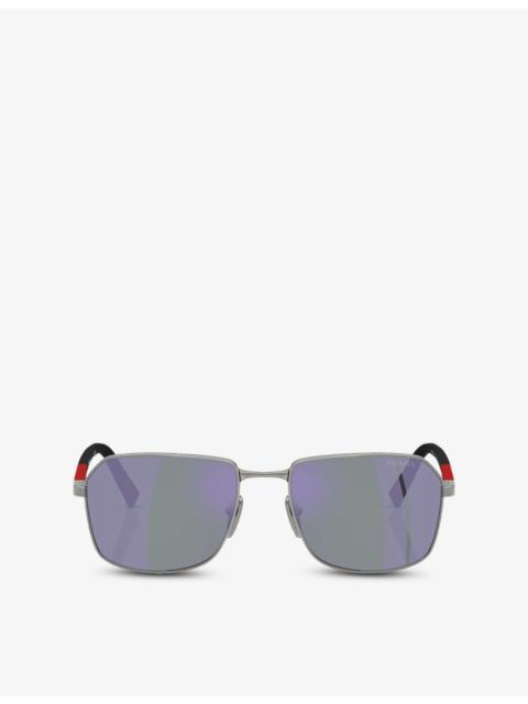 Prada PR A51S square-frame metal sunglasses