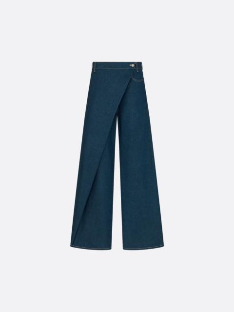 Dior Flared Wrap Jeans