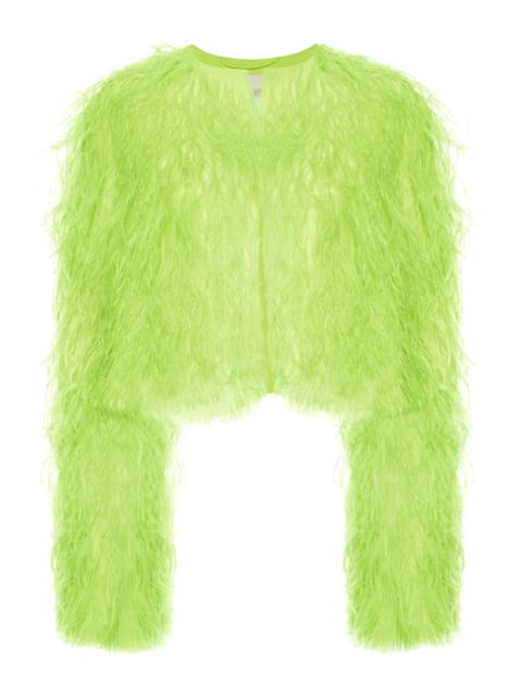LAPOINTE Cropped Feather Bomber