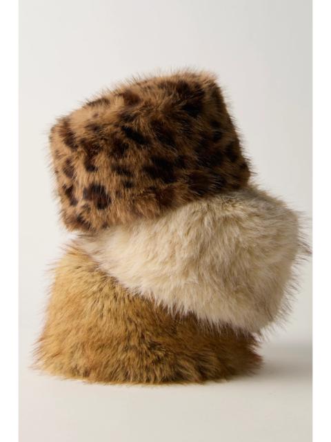 FREE PEOPLE Frostbite Fur Pillbox Hat