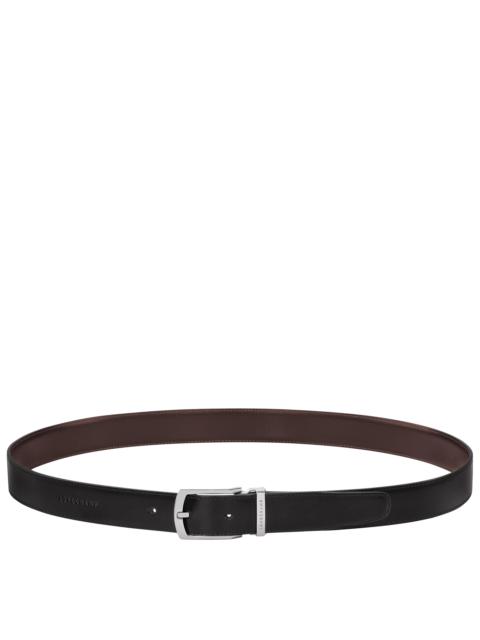 Longchamp Delta Box Men's belt Black/Mocha - Leather