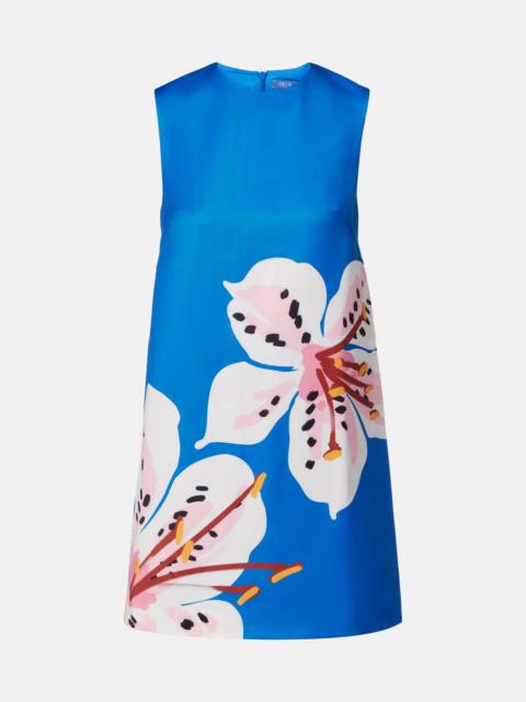 LEO LIN Yvonne floral satin minidress