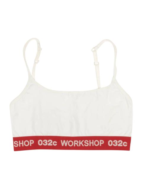 032c 032C Logo Classic Bralette 'White'