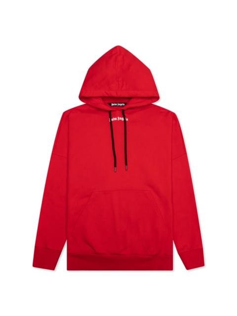 Palm Angels Classic Drawstring Hoodie Red