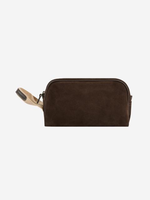 SLOWEAR Suede Beauty Case