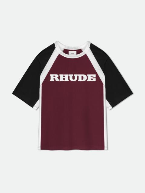 Rhude RACING LOGO MESH SHIRT