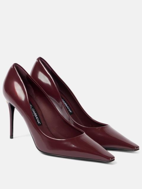 Dolce & Gabbana Cardinale 90 polished leather pumps