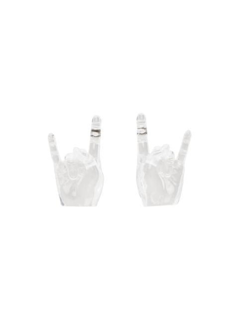 Transparent Midi Rock On Earrings