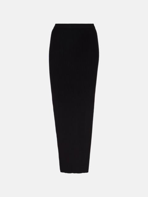 Rick Owens Sacriskirt ribbed-knit midi skirt