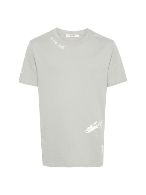 graphic-print organic-cotton T-shirt