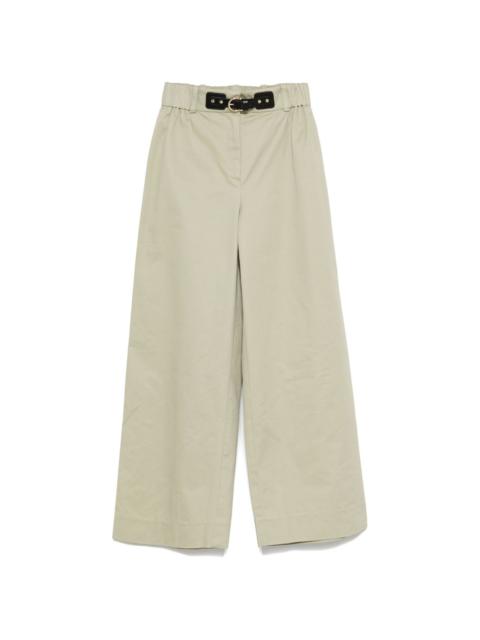 embossed-logo trousers