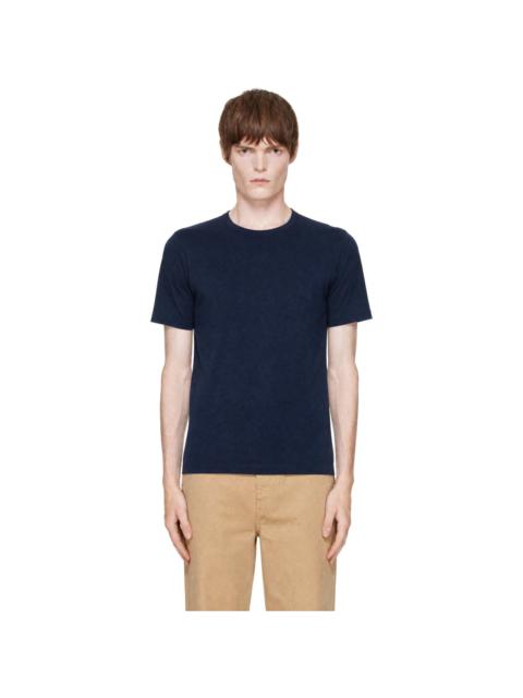 Merz b. Schwanen Blue 2M15 Mid-Century Machine Refined Fit T-shirt