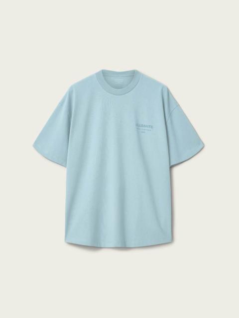 ALLSAINTS XANDER FLOCKED LOGO OVERSIZED T-SHIRT