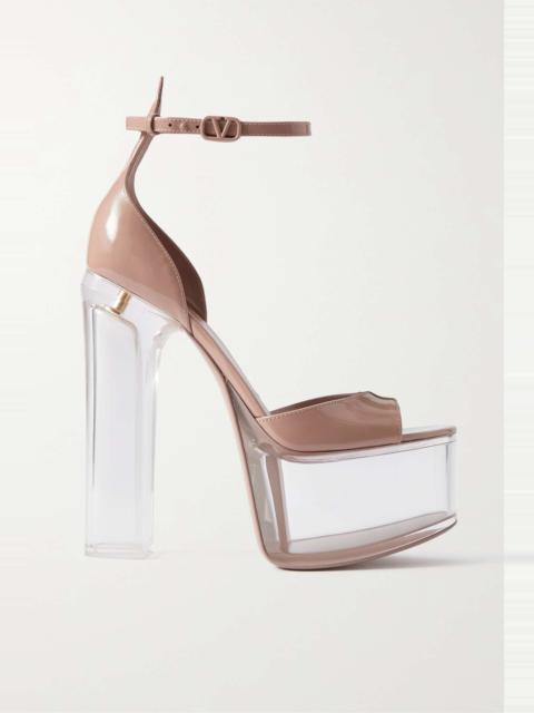 Valentino Tan-Go 155 patent-leather platform sandals