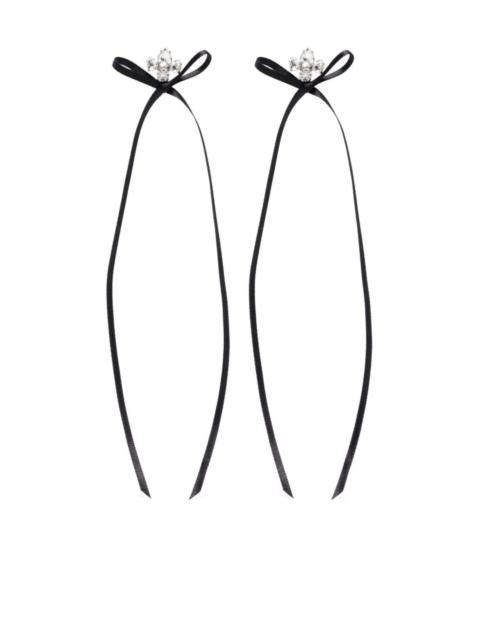Simone Rocha Bow Ribbon earrings