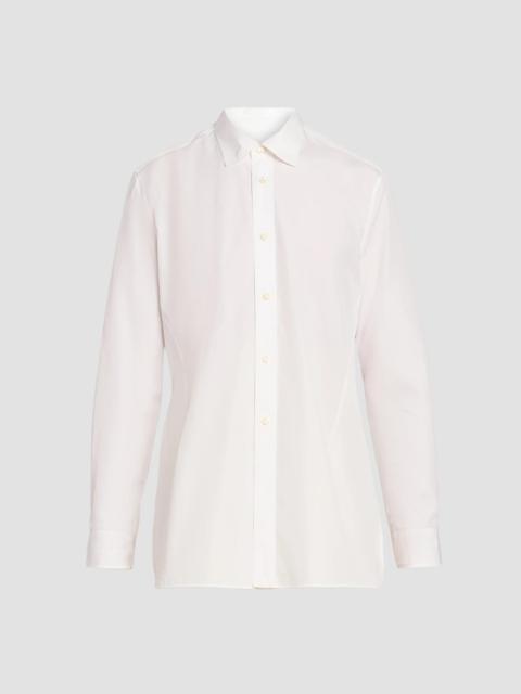 Jil Sander Men's Tailored Cotton Dress Shirt - Optic White
