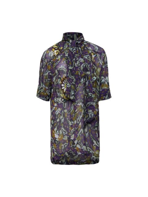 Dries Van Noten Loose Fit Short Sleeve Blouse