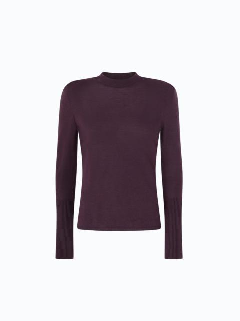 PINKO MERINO WOOL SWEATER WITH REMOVABLE SHOULDER PADS
