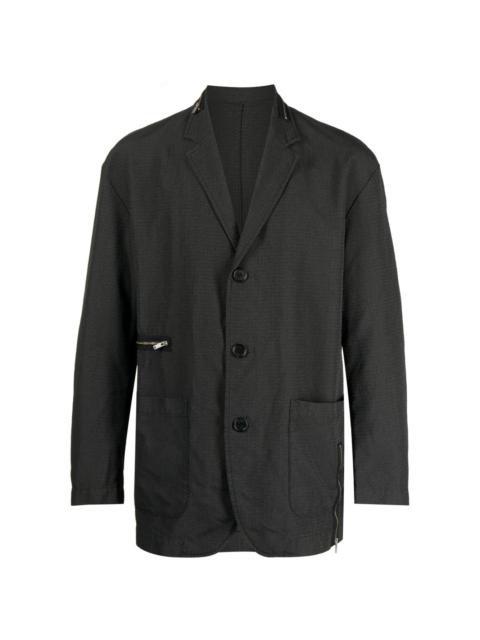 UNDERCOVER textured single-breasted blazer