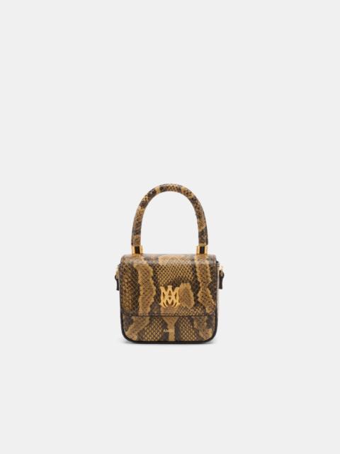 AMIRI WOMEN'S PYTHON EMBOSSED NANO MA BAG