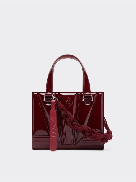 Ferrari Reconditioned by Ferrari GT mini tote bag in patent leather with scoubidou detail
