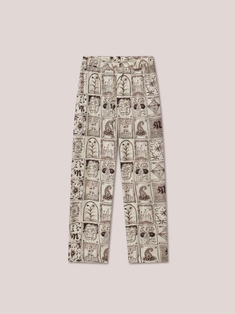 JAIN - Twill silk pants - Creme