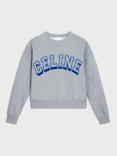 CELINE Oversized Celine sweatshirt in cotton fleece