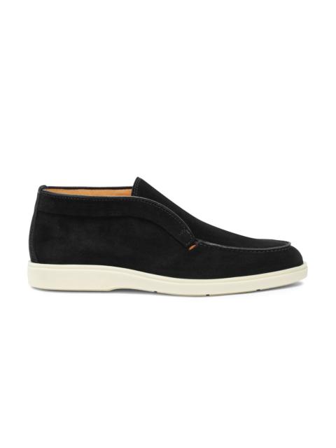 Men's black suede desert boot