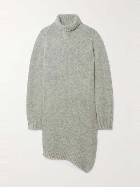 Jil Sander Asymmetric wool turtleneck sweater