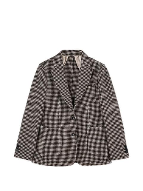 FORTELA Benjamin houndstooth-pattern single-breasted blazer