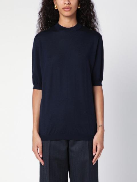 Bottega Veneta Blue navy cashmere crew-neck sweater