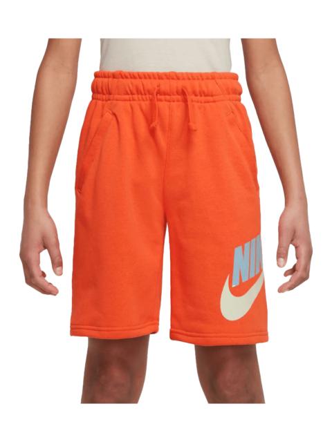 Nike Sportswear Club + HBR Fleece Shorts GS "Rush Orange" CK0509 817