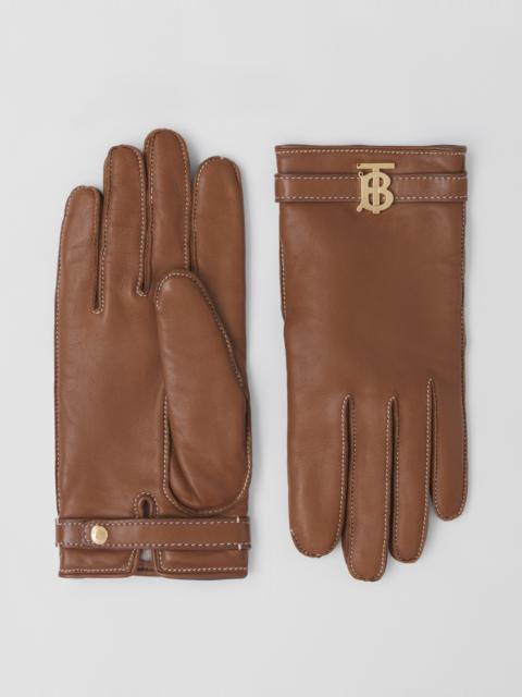 Burberry Monogram Motif Lambskin Gloves