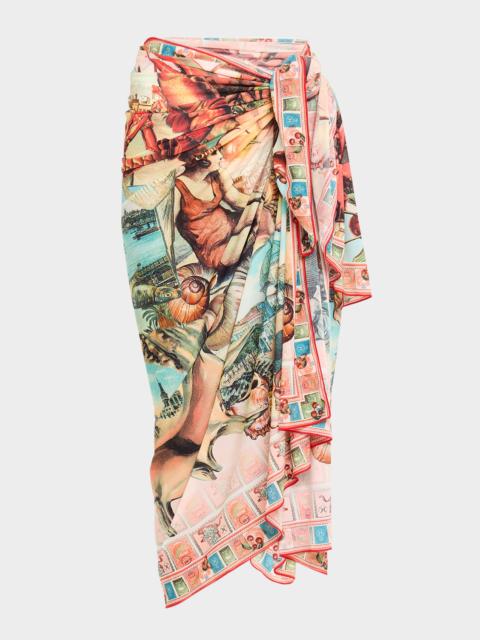 CAMILLA Notes From the Road Long Sarong Coverup