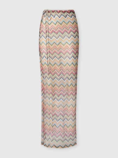 Missoni Long pareo skirt with print