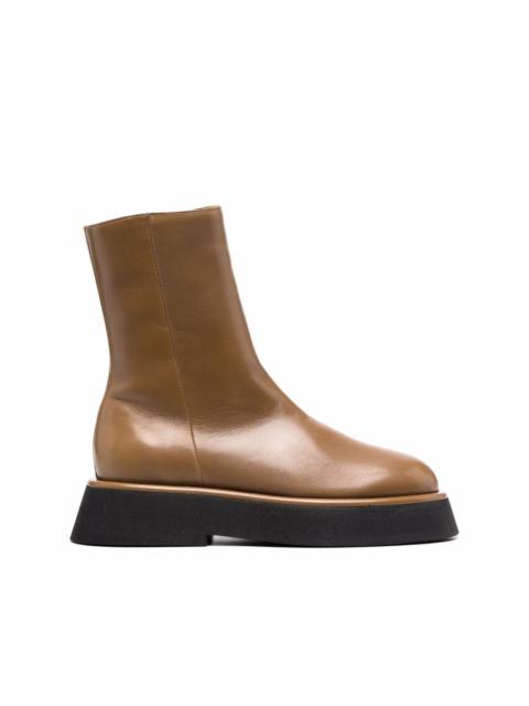 WANDLER zip-up leather boots