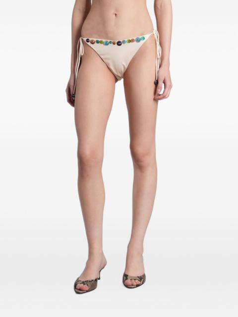 SIEDRÉS embellished side-tie bikini bottoms