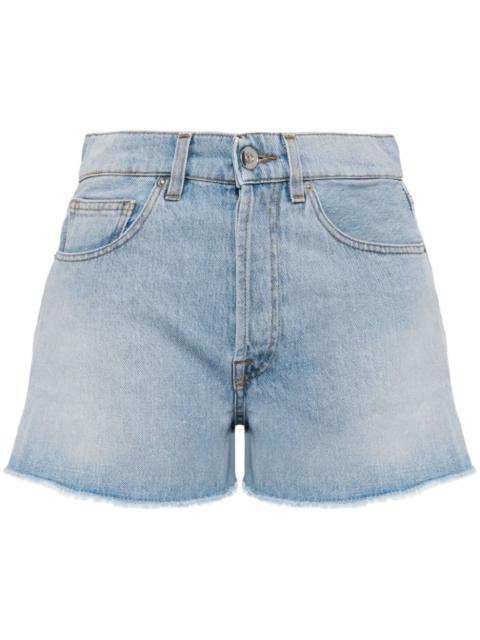 Joshua Sanders smiley-face denim shorts