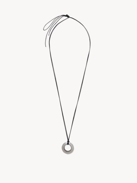 The Row Pendant Necklace in Bronze