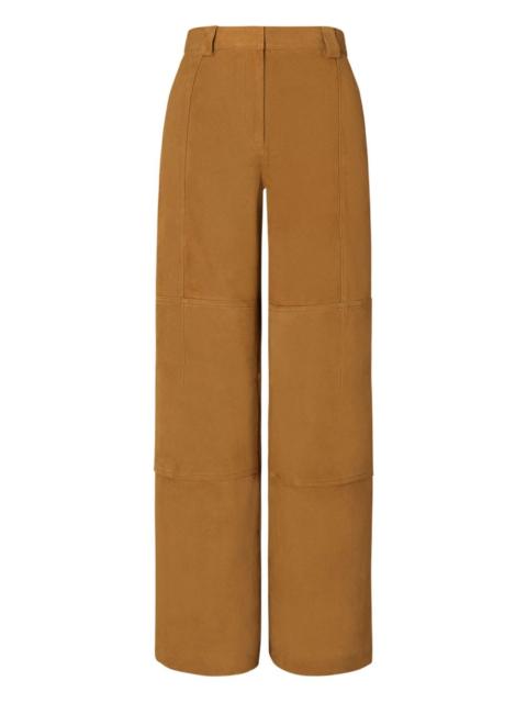 TORY BURCH suede panelled trousers