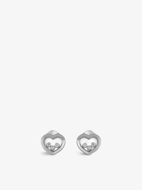 Chopard Happy Diamonds 18ct white-gold and diamond earrings