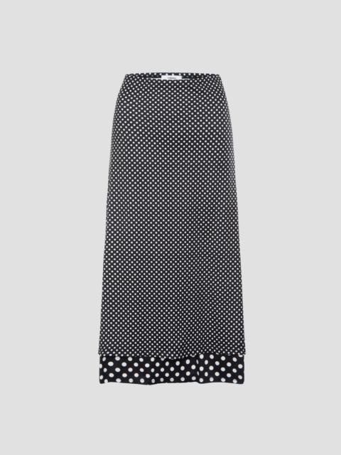 miaou MARIA SKIRT - BLACK AND WHITE POLKA DOT