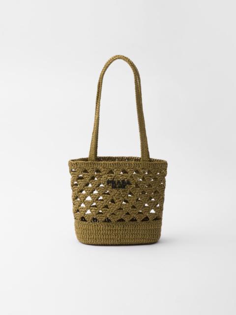 Prada Woven fabric crochet tote bag | REVERSIBLE