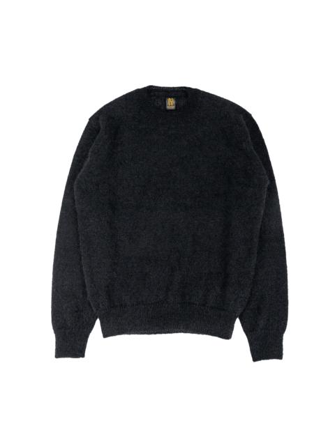 BATONER Pure Mohair Crew Neck Black