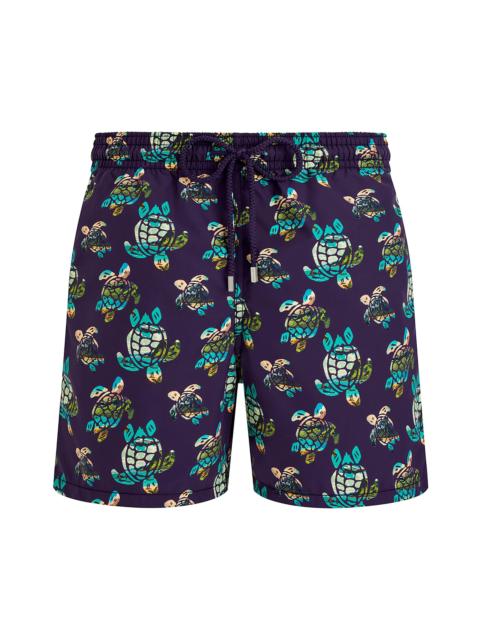 Vilebrequin Men's Landscape Turtles Swim Shorts - Minuit