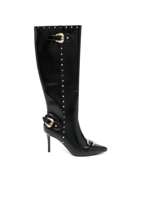 VERSACE JEANS COUTURE Baroque-buckle 100mm boots