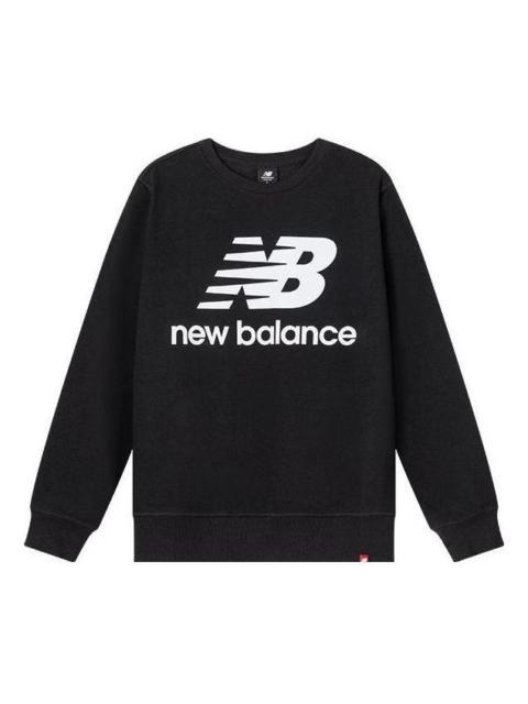 New Balance New Balance Essentials Stacked Logo Crew Sweatshirt 'Black' AMT03560-BK