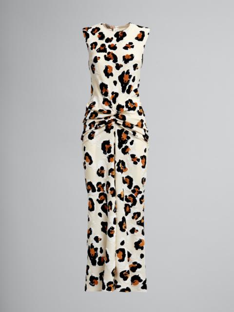 Marni VELOUR JACQUARD LONG DRESS