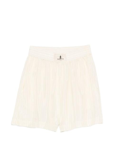 BARENA striped elasticated-waistband shorts