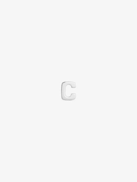 TOUS 7 mm silver letter C Charm TOUS Mesh Tube